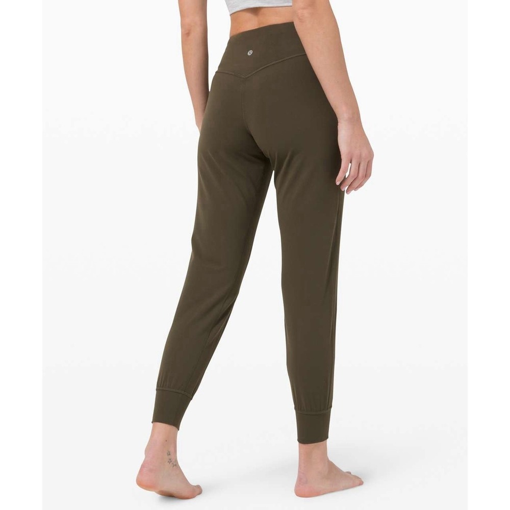 Lululemon Align Jogger Olive Green 28" Travel Lounge Casual W5CO2S Womens 8